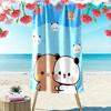 Bubu Dudu Print Strandtuch, Großes Weiches Schnelltrocknendes Handtuch für Strand Camping Schwimmen