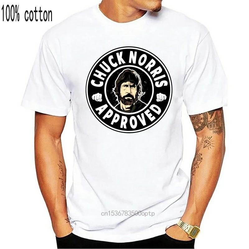 Men T Shirt Funny Chuck Norris Approved Sports T Shirt Funny T-shirt Novelty Tshirt Women