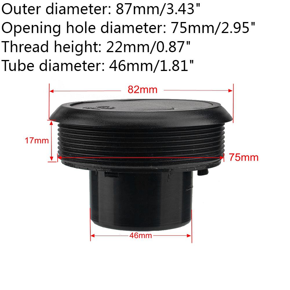 

Универсальный выход кондиционера с хромированным 2,95-дюймовым воздухозаборником для автофургона, автобуса, автомобильных деталей интерьера