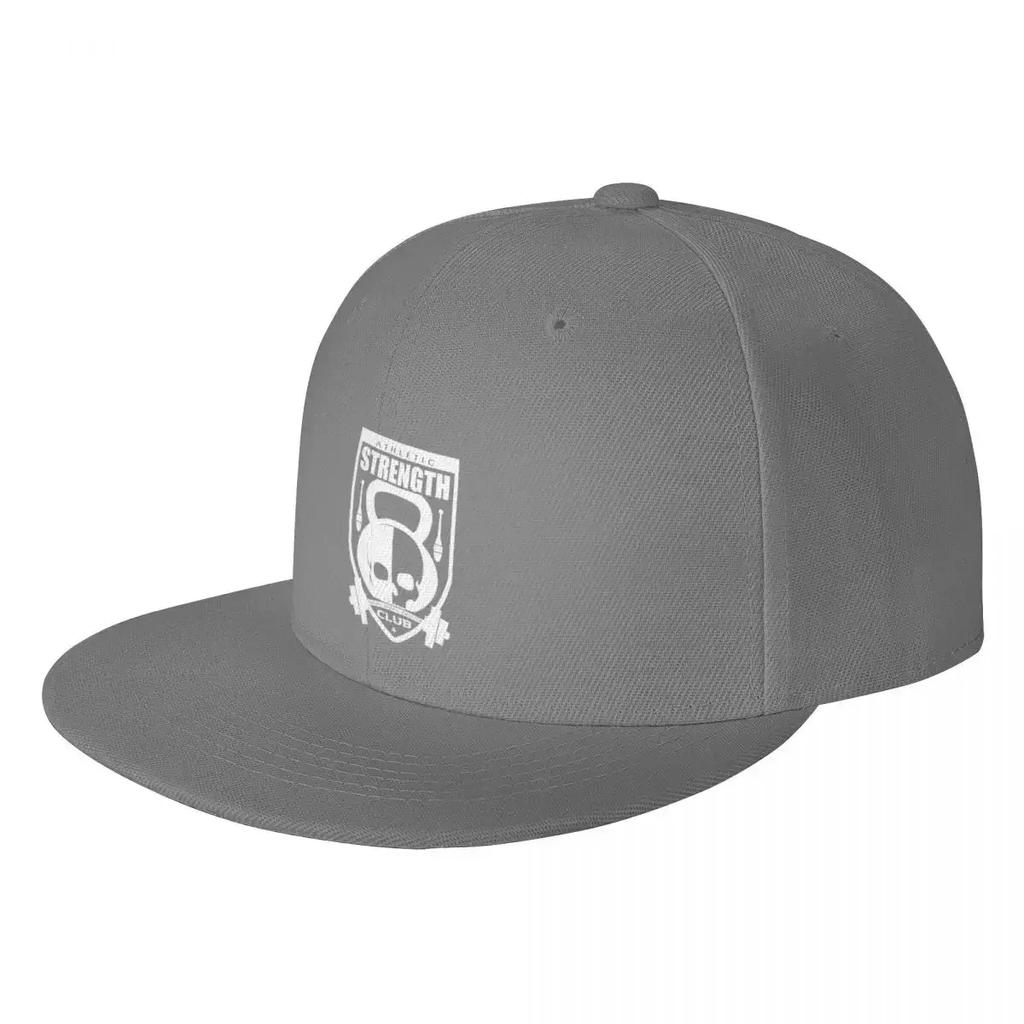 Athletic Strength Club White Logo Baseball Cap Bobble Hat Military Tactical Cap Custom Cap Caps Unisex Womens