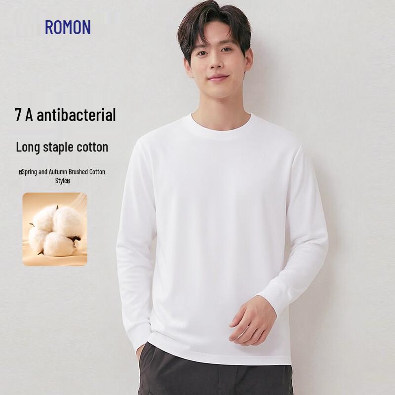ROMON Men s 7A Anti-Bacterial Brushed Long Sleeve T-Shirt XL