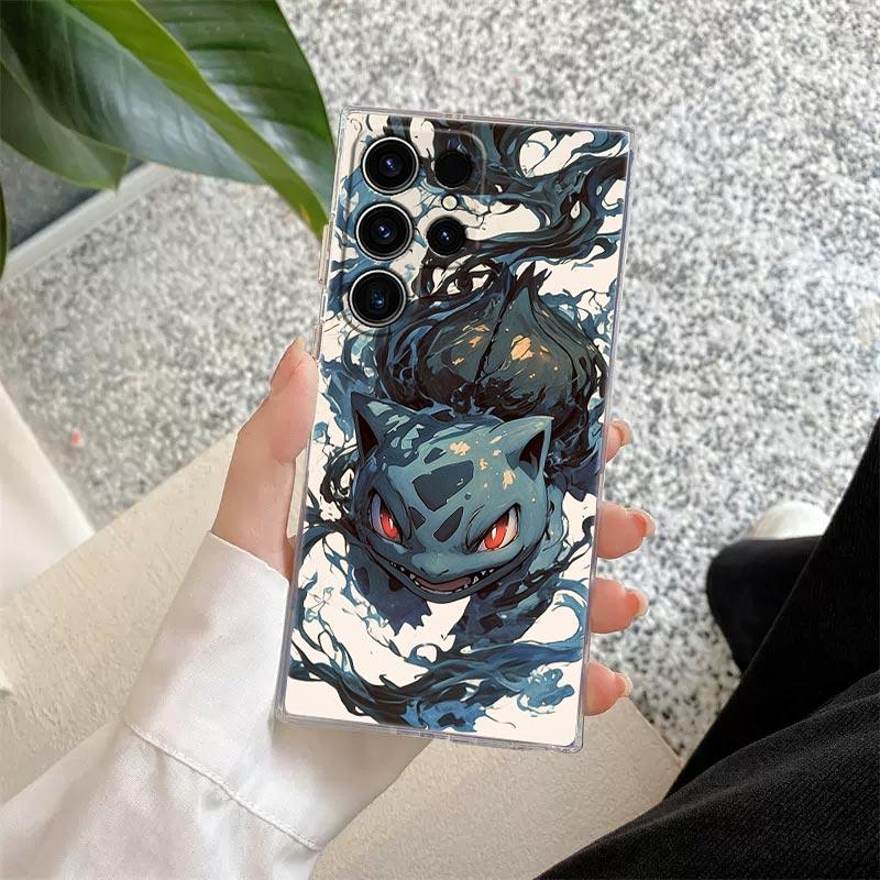 Pokemons Umbreons Gengars S25FE Clear Case For Samsung Galaxy S25 S24 S23 Ultra S20 S21 FE S22 Plus A56 A36 A17 A07 Phone Cover