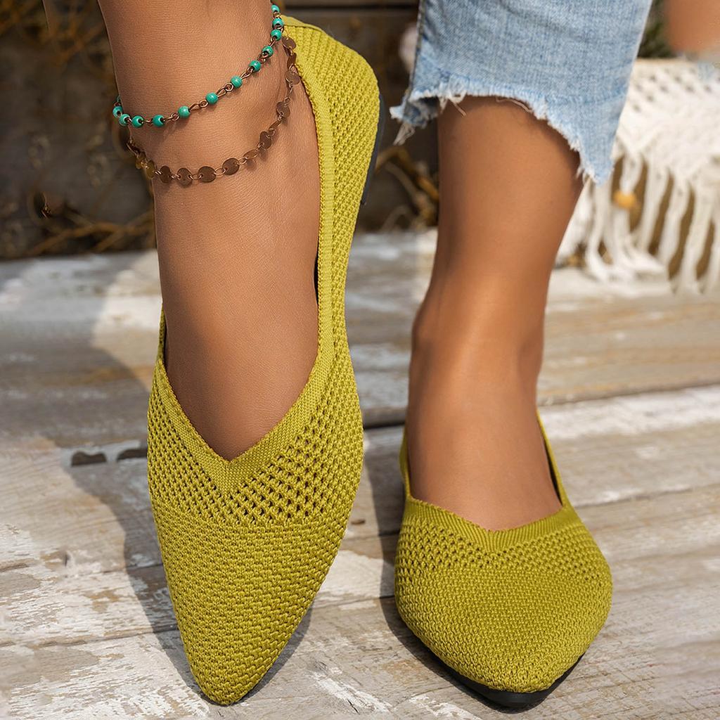 Women Flat Shoes Slip Comfortable Walking Ballerina Shoes Cute Ballet Ladies Portable Low Wedge Loafers Flat Shoes Women Size 6