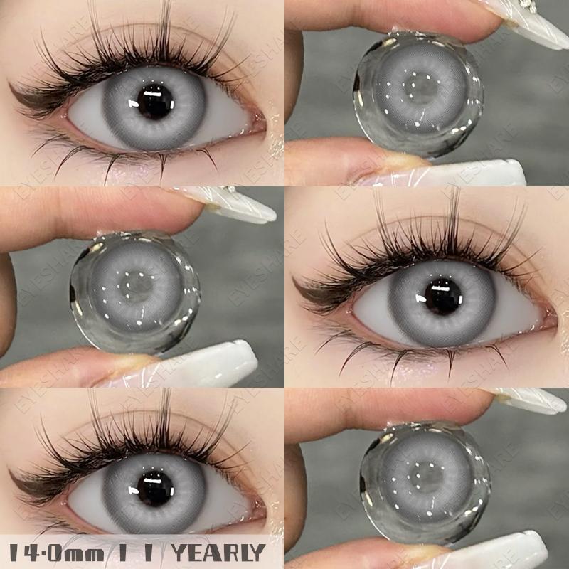 Eyeshare Colored Contact Lenses Halloween Red Contacts Crazy Cosplay Cosmetic Blue Contact Lens for Anime Accessories Yearly Use Lenses