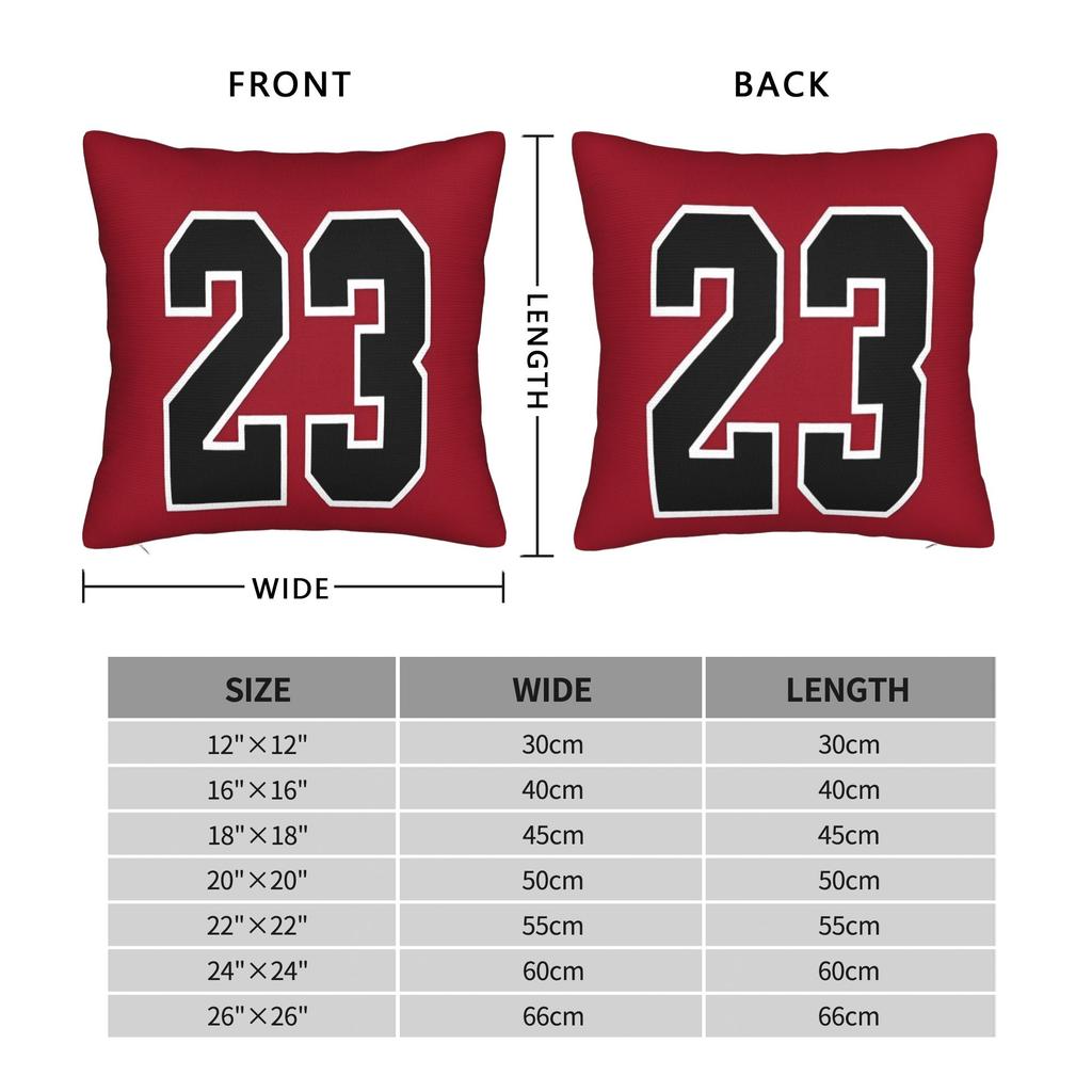 Cosplay Costume Basketball Number 24 23 8 Square Pillow Case Cushion Cover Funny Throw Pillow Case Cover for Seat 40x40cm