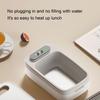 Podgrzewany lunchbox ze stali nierdzewnej 304, zasilany bateryjnie, bezprzewodowy elektryczny lunchbox, przenośny podgrzewacz do jedzenia do samochodu, pracy, na piknik, do użytku na zewnątrz
