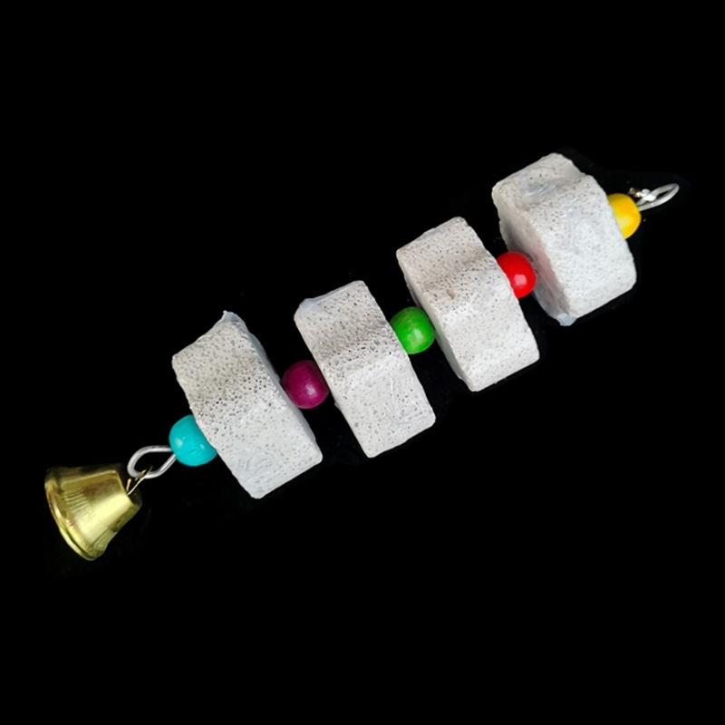 Bird Molar Toy Parrot Grinding Stone Molar Stone Parakeet Chinchilla Squirrel Molar Bird Cage Toy Bird Cage Accessories