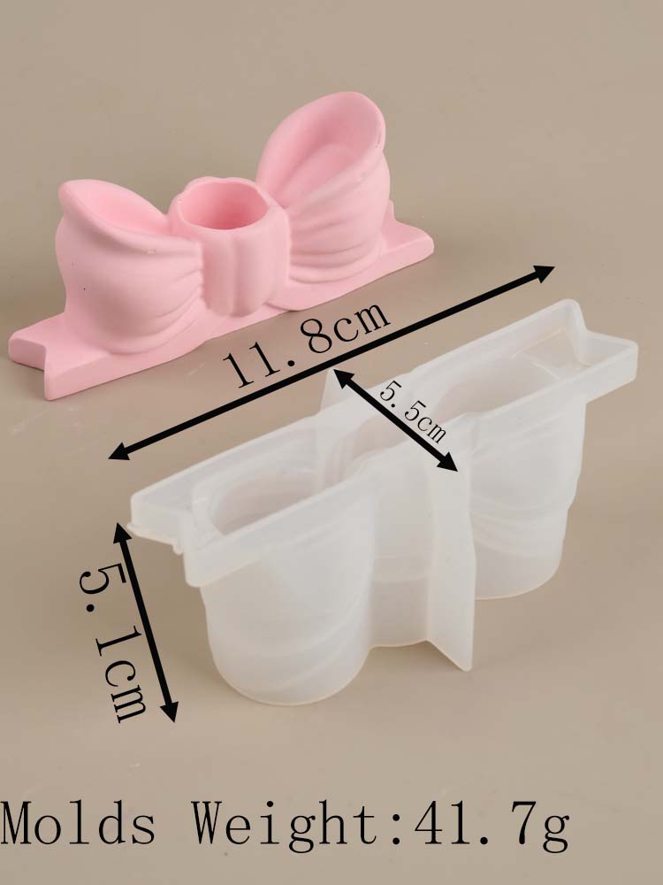 

3D-подсвечник в форме бабочки, силиконовая форма, сделай сам, креативный подсвечник в форме банта, основа из глины, бетонные формы, поделки из смолы, изготовление домашнего декора