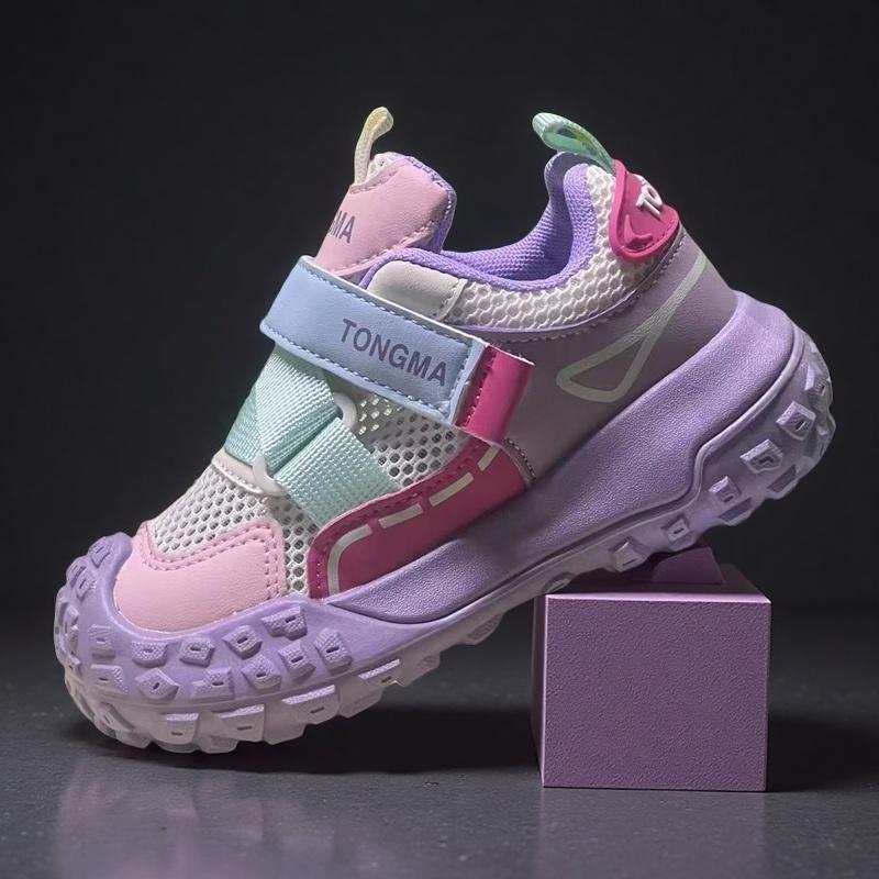 Students Casual Sports Shoes Flexible Soft Sole Non-Slip Kids Running Shoes Breathable 2025 New Boys Girls Sneakers Comfortable