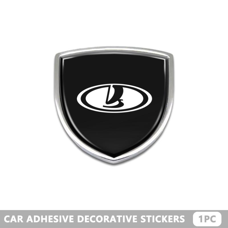 For Lada Metal Car Emblem Window Trunk Decorative Decals Auto Sticker Accessories Vesta Granta Largus Vaz Samara Vesta Niva 4X4