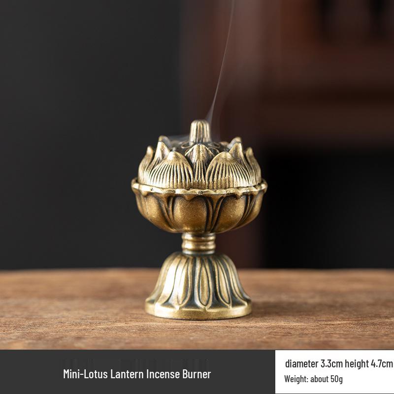 Vertical Baifu Hollow Creative Alloy Incense Burner - Office Decor