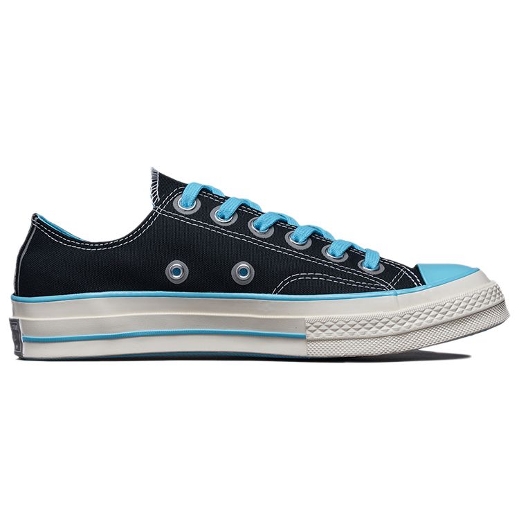 Converse 1970S Chuck 70 Chuck Taylor All Star Casual Low Top Canvas Shoes Unisex Sneakers Black Blue 171936C