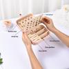 Elegante doppellagige Reise-Schmuckschatulle für Damen – Organizer für Halsketten, Ohrringe & Ringe