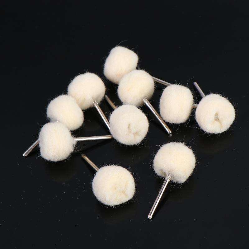 10Pcs Mini Grinding Sanding Head Abrasive Disc Felt 2.35/3Mm Shank Buffing Wheels Metal Polish Brush Drill Rotary Tool