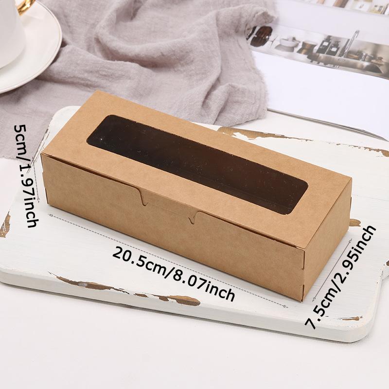 WTEMPO Rectangular Transparent Window Gift Boxes Foldable DIY Paper Birthday Wedding Party Favor Boxes Flower Soap Jewelry Dispaly Packaging Boxes