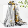 Mulberry silk silk scarf gift box  spring and summer versatile Xiangyang oil color printing long yarn sunscreen shawl