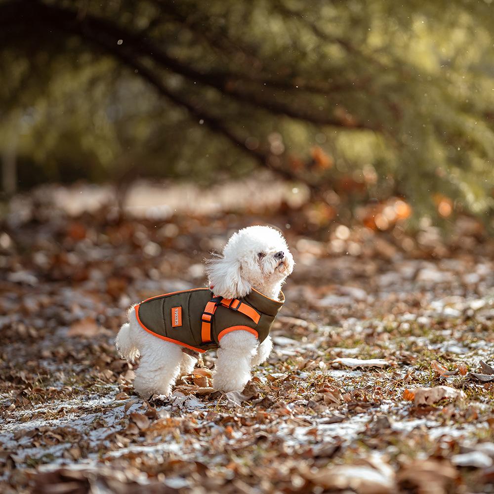 Pet Autumn Cold-proof Cotton Dog Warm Clothes