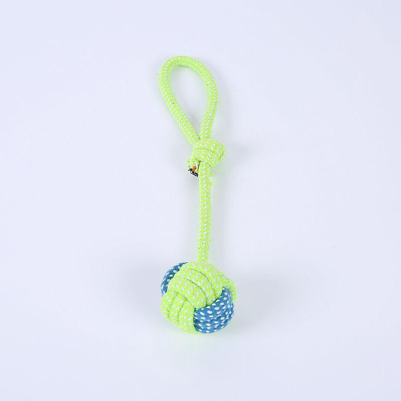 Durable Cotton Rope Pet Toy Set: Teething & Knotted Ball Toys for Cats and Dogs