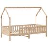 Kids Bed 90x200 Cm Solid Pine Wood