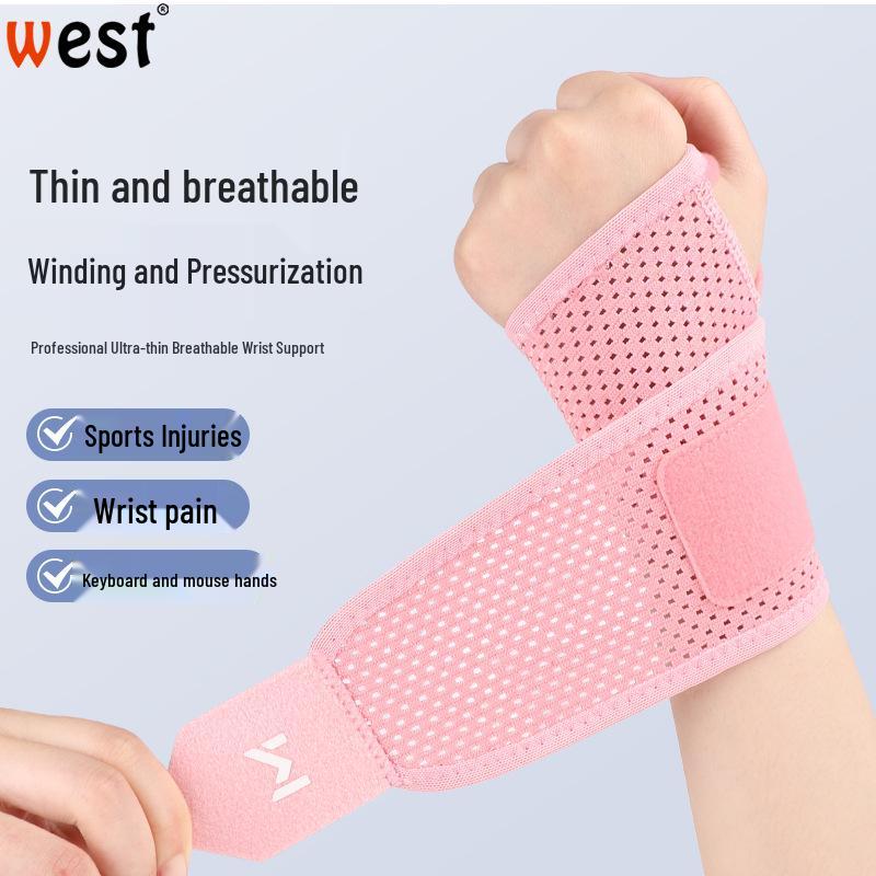 Unisex dünne Handgelenkstütze für Sport, Verstauchungen & Sehnenzerrungen - Schweißabsorbierend für Badminton & Tennis