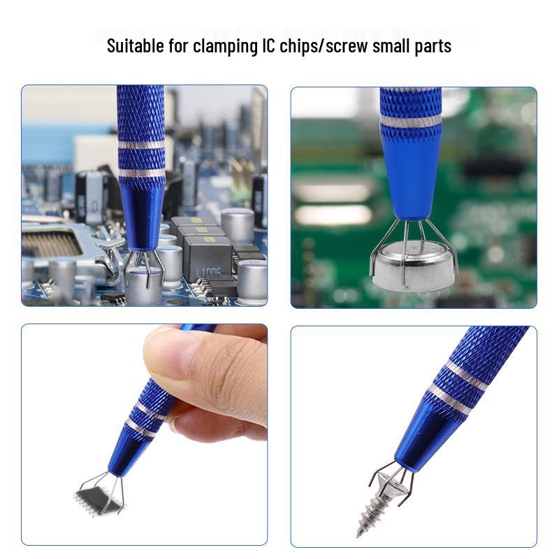 Electronic Component Precision Tool: IC Chip Puller & Capacitor Gripper