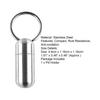High Hardness Pill Holder Sealing Stainless Steel Widely Use Waterproof Pill Case Keychain