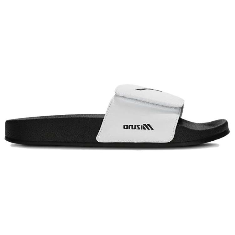 Mizuno Comfortable Casual Shock Absorbing Slide Sandals Unisex Footwear Black White D1GH242001
