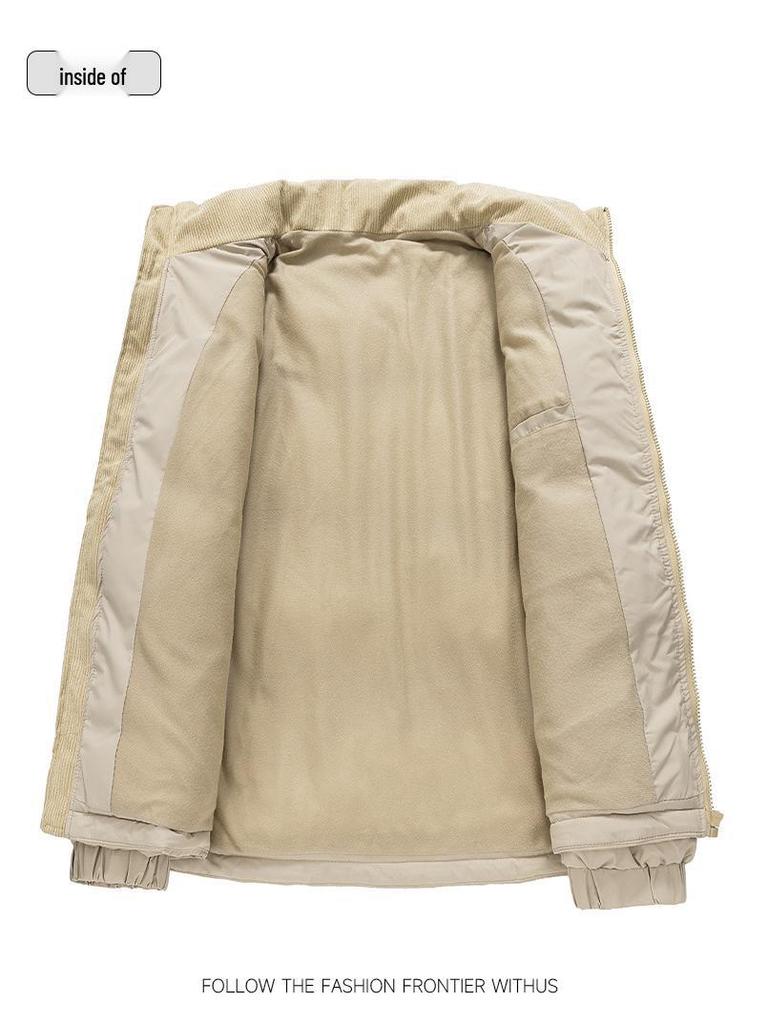 Men's Winter Thick Cotton Coat - Trendy Bread Jacket