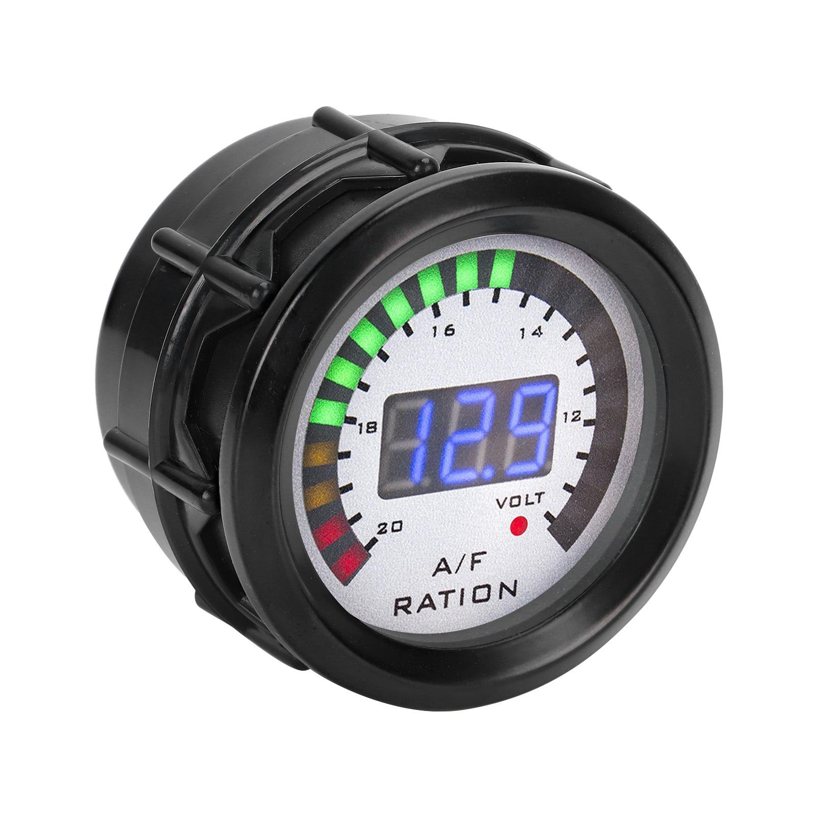 

52mm Car Air Fuel Ratio Gauge LED Blue Digital for 12V 4 6 8 Cylinder Gasoline Vehicle