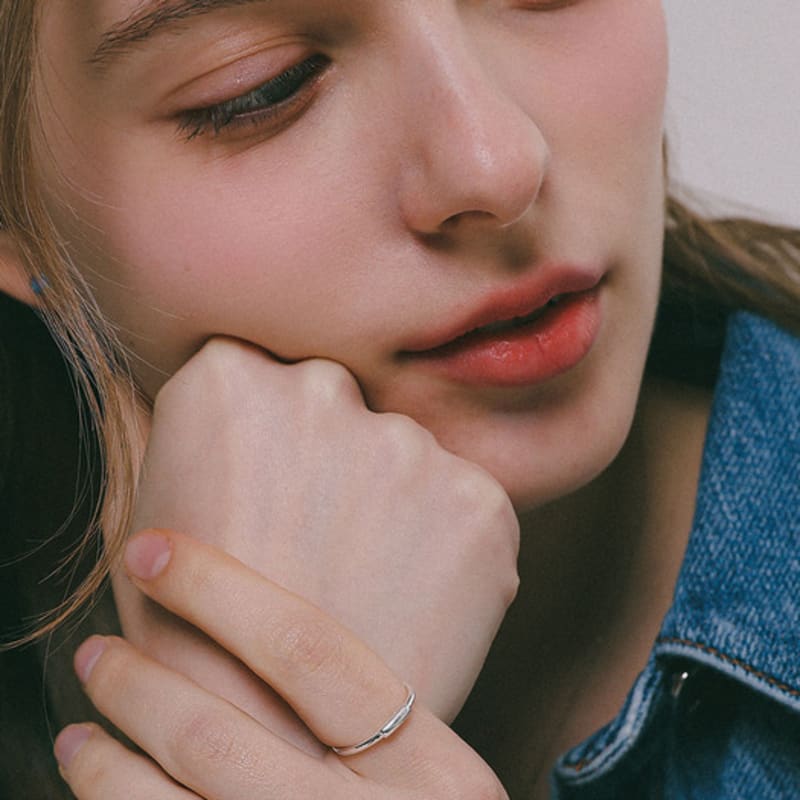 J.Lauren Coil Open Silver Ring