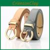 Womens Fashion Casual Pu Leather Waist Belt With Metal Pin Buckle For Office And Daily Wear