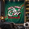 Wall Hanging Tapestry South Sydney Rabbitohs Print Cloth for Living Room Bedroom Home Decor