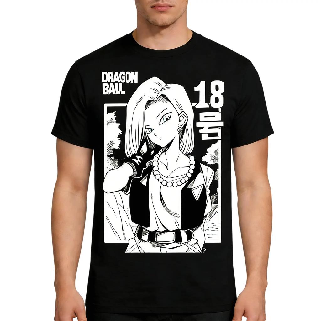 Dragon Ball 2026 New Hot Fashion Summer Vintage Anime Tshirt Mens Pure Cotton Casual Loose Sports Daily Version Y2K Style