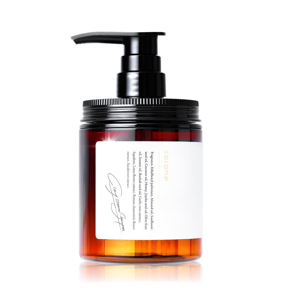 Cocone Clay Cream Shampoo for Ultimately Shiny Hair [Cream Shampoo, Repairing, Moisturizing] Nurturing Plus (Earl Grey Bergamot) 1 Bottle