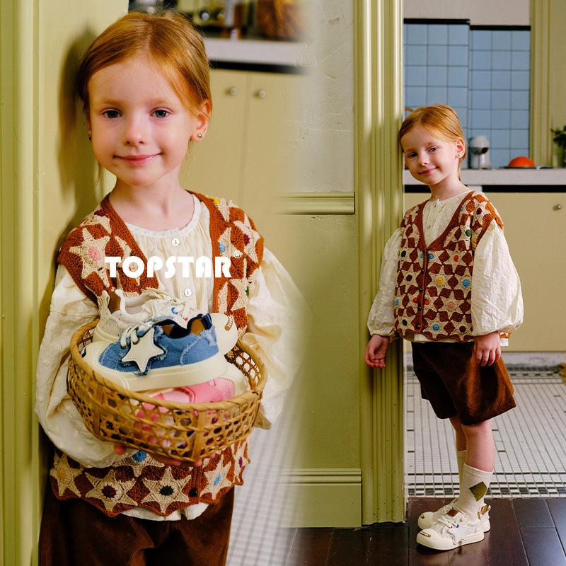 Корейская версия Laughing Classmates Детская парусиновая обувь для мальчиков и девочек — фото 3