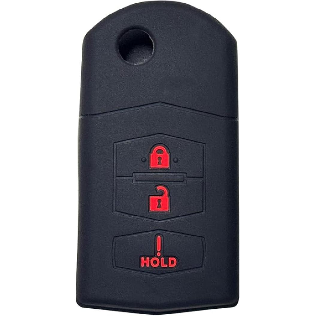 Key Fob Cover for Mazda CX9: 3 Buttons Key Fob Case Fit for Mazda MPV 6 Sport Wagon CX7 CX9 Mazda 5 Mazda 3 Mazda 6 5 Door Hatchback Mazda 3 5 Door