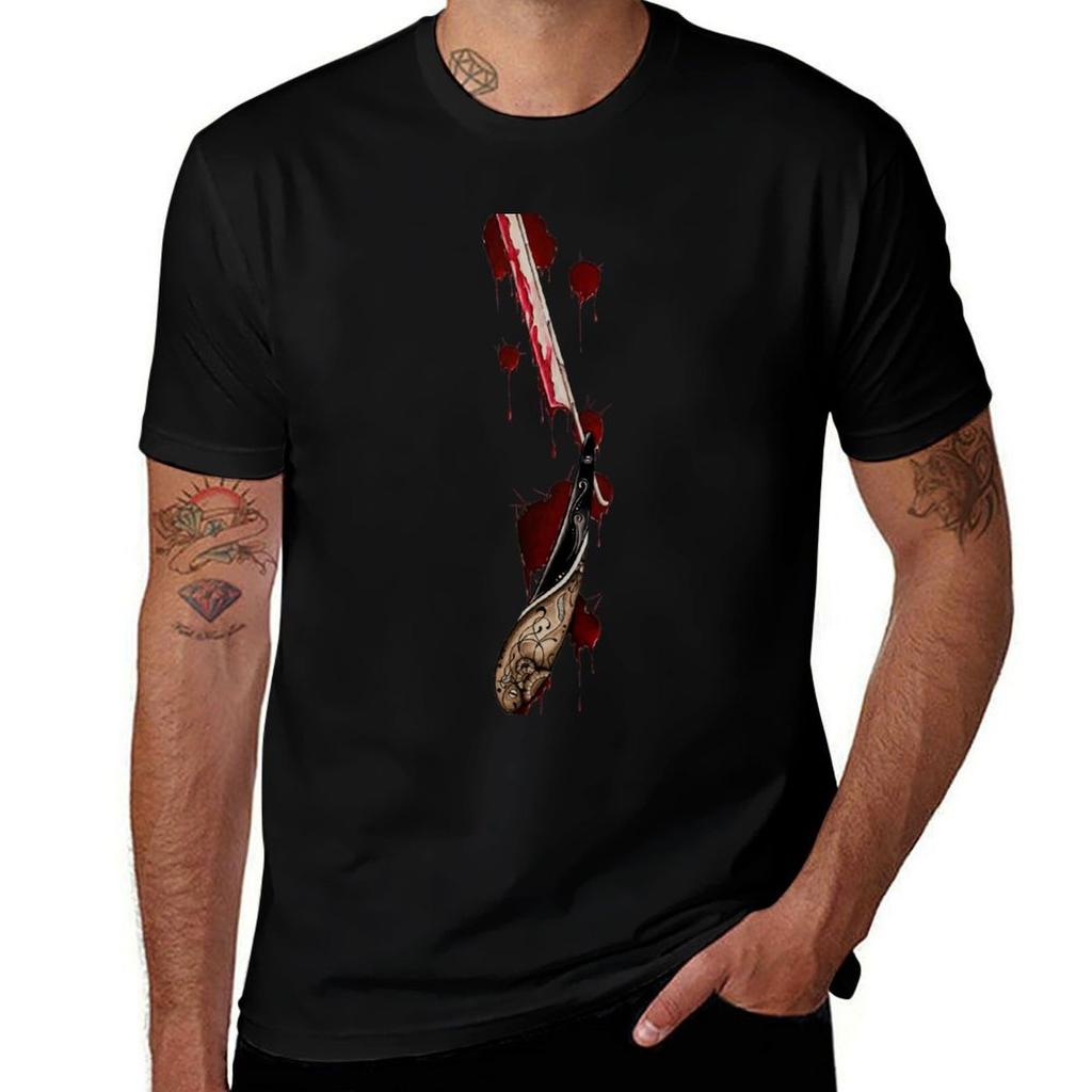 Straight Razor Tshirt Large Size Casual Tee Shirt