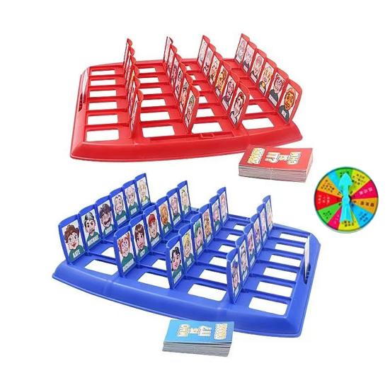 Who Is It Board Game Kids Adults Family Night Classic Guessing Game Portable Travel 2 Players Interactive Tabletop Game Educational Toy