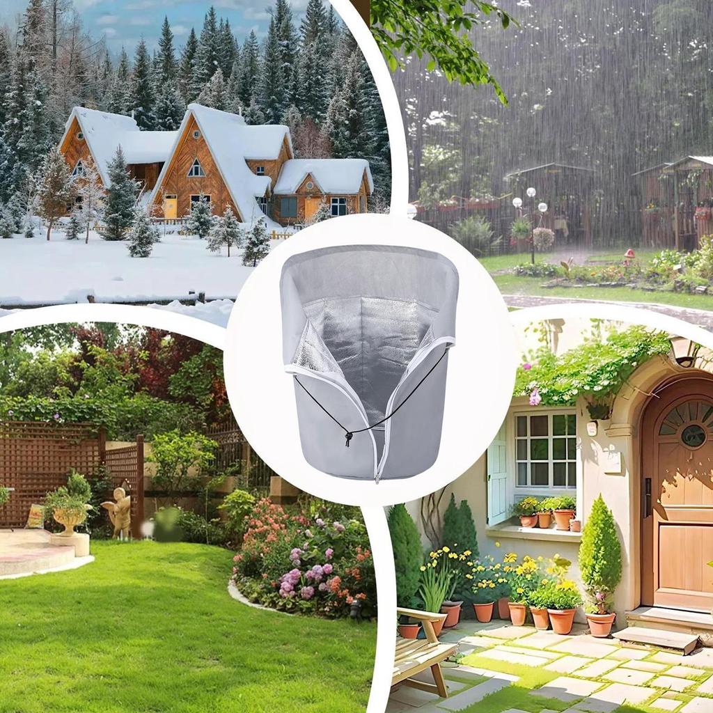 Växtskyddspåse Vinter Återanvändbar Vinterväxtskydd Frostskydd Planteringstillbehör för Jord Solskugga Snö Gräsmatta Gångväg