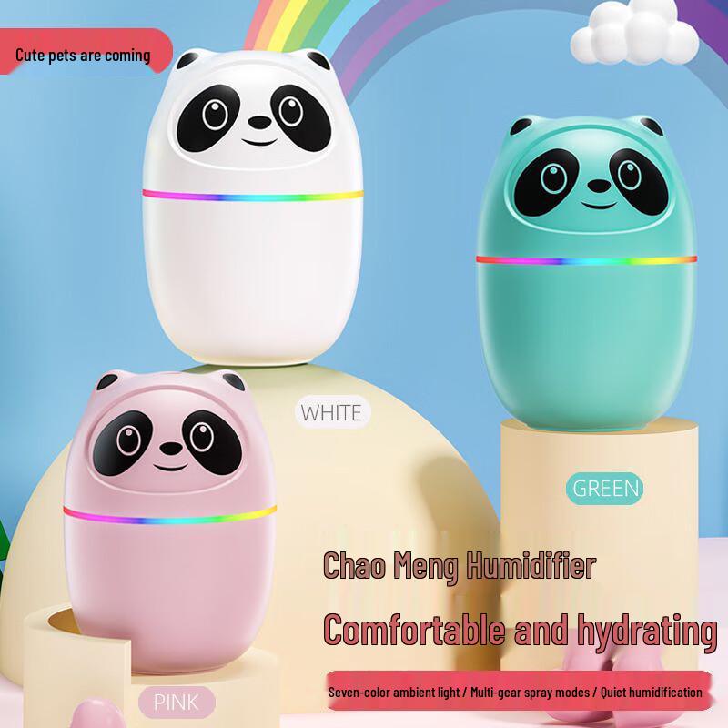 Mini Bear Desktop Humidifier with Ambient Light & Diffuser CN Plug (adapter Included)