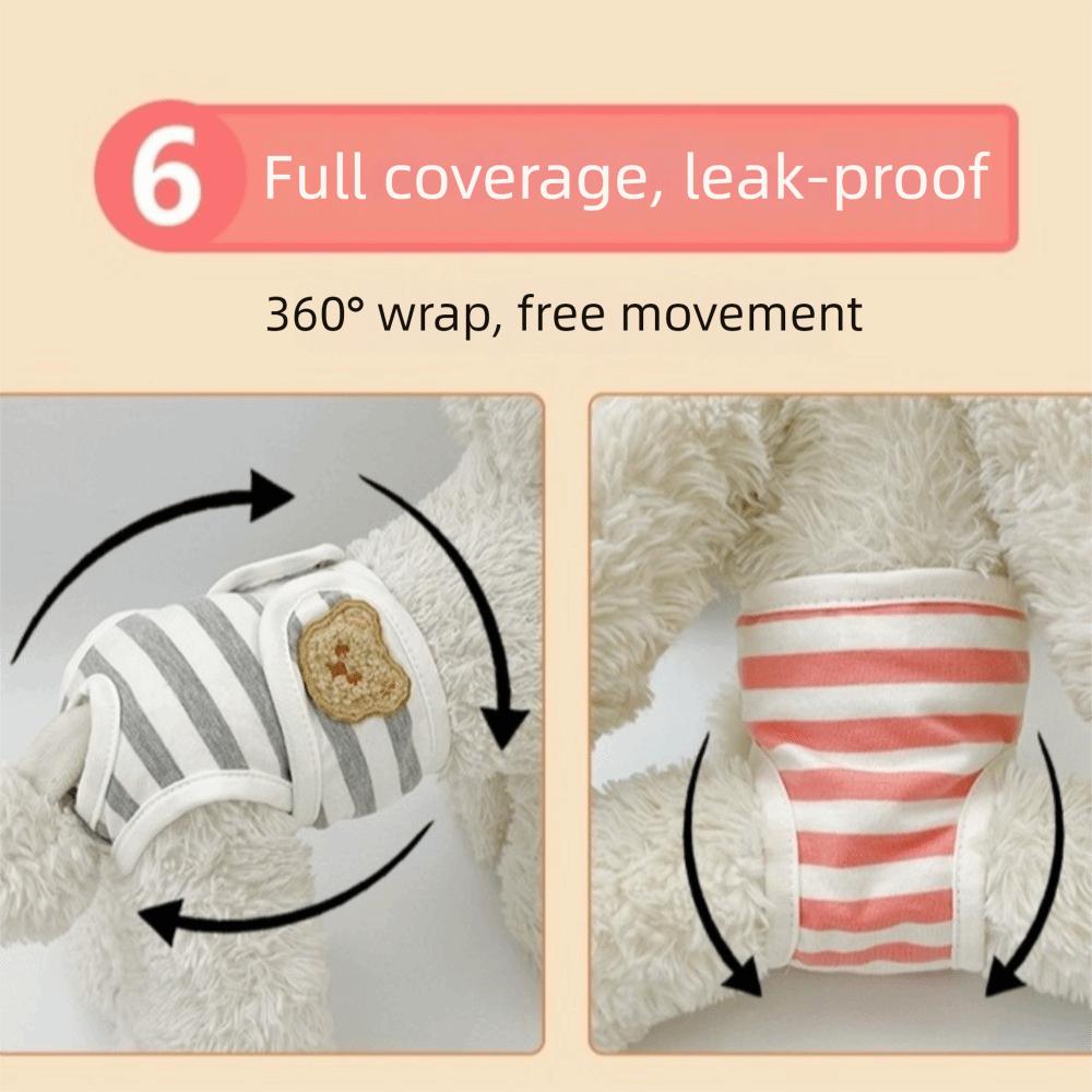 Breathable Dog Physiological Pants Leak-proof Dog Menstrual Pants Dog Diaper Dog Heat Season