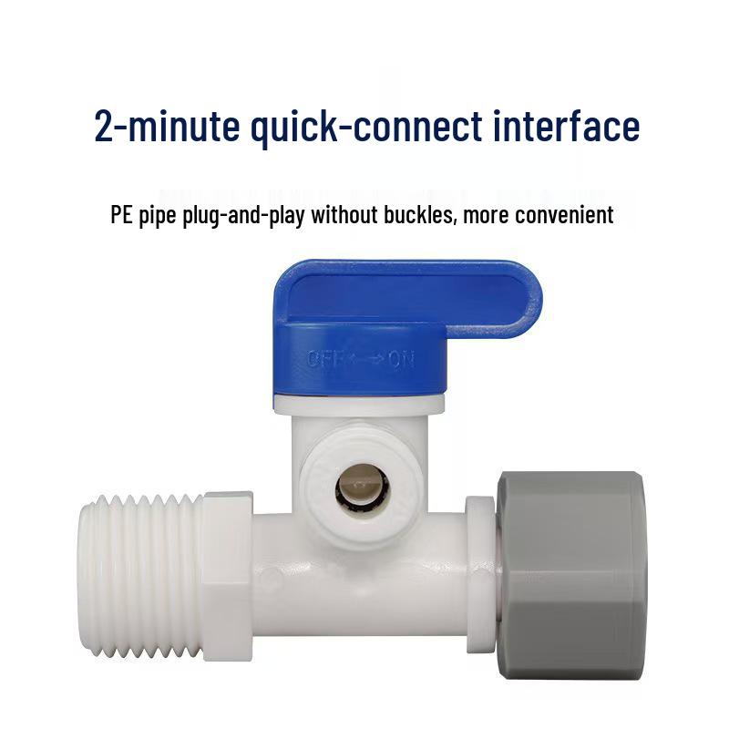 2-Minute Plastic Integral Three-Way Ball Valve for Household Water Purifiers