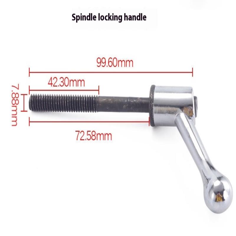 M8 Milling Machine Handle Spindle Locking Screw 1/2 Worktable Adjustable Handle Handle Milling Machine Accessories