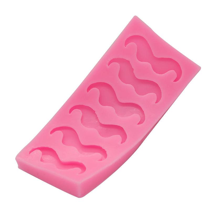 Moustache 3D Reusable Silicone Mold Fondant Icing Cake Candy Cookie Baking Mat