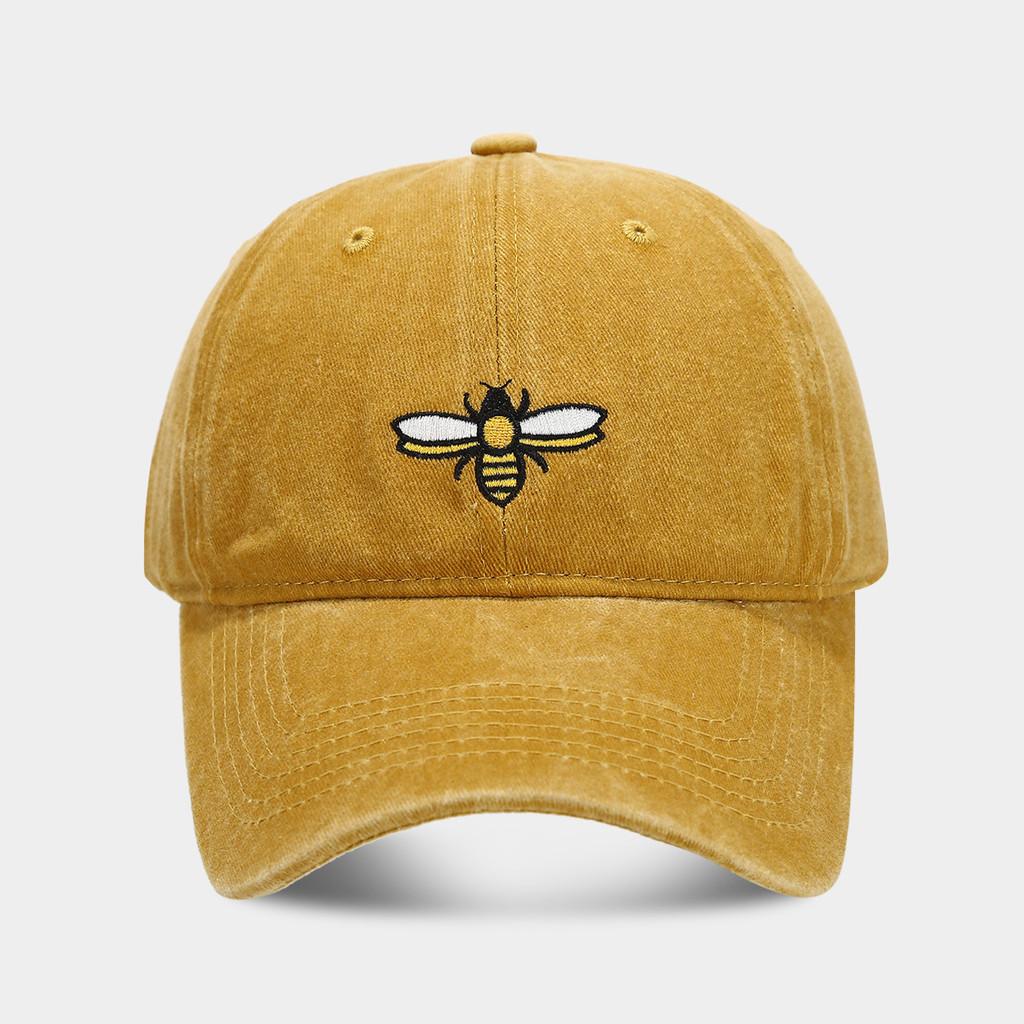 Cotton Bees Embroidered Baseball Cap With Sun Protection For Outdoor Activities