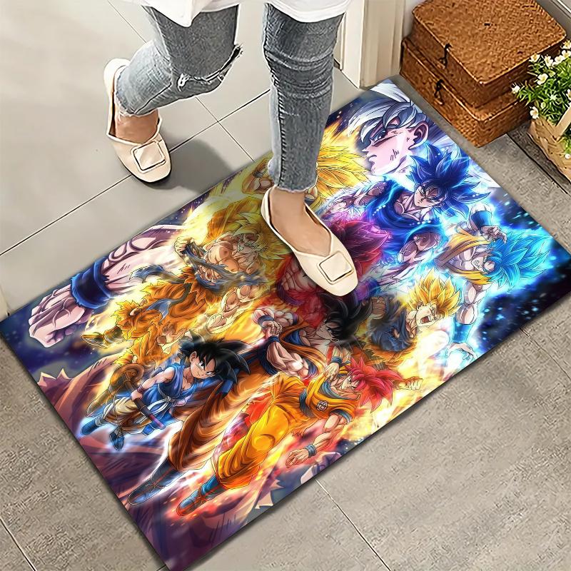 Tappeto Dragon Ball Z per Soggiorno Camera da Letto Casa Decorazione Divano Tappetino Antiscivolo per Gioco Bambini