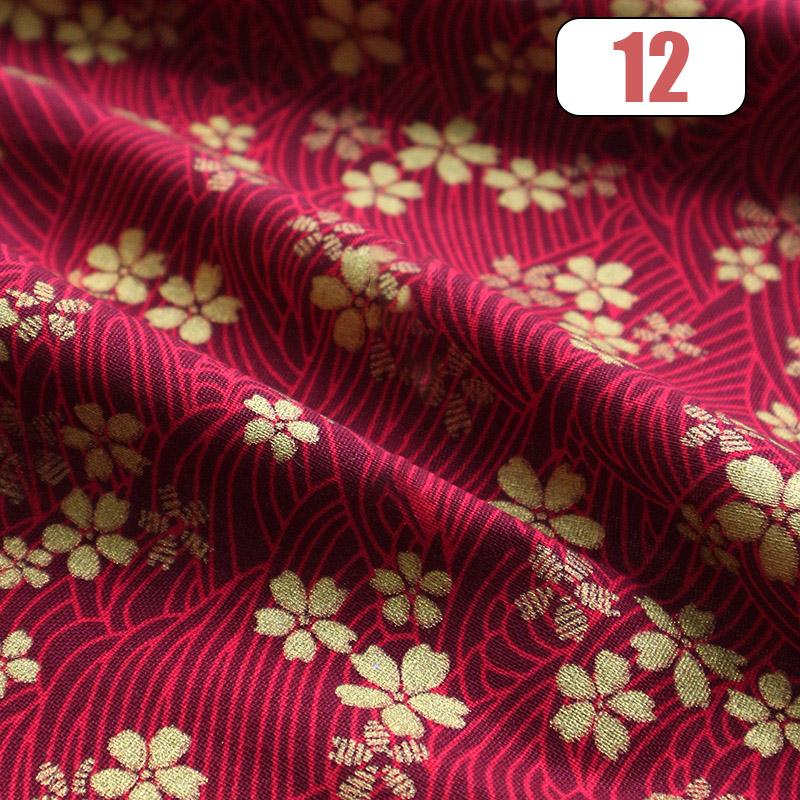 100x150cm Oriental Style Crane Prints Bronzing Fabric Japanese Sea Wave Koi Cotton Fabric For Sewing Quilting Patchwork DIY