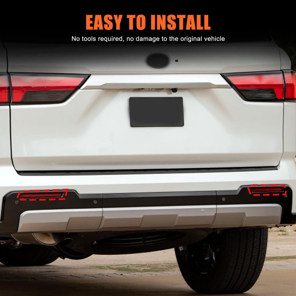 ABS Kohlefaser Heckleuchtenabdeckung Zierleiste Für Toyota Tundra/Sequoia 23+