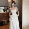 French High-end First Love Black Suspender Dress Women's Summer Dress New Summer Long Skirt Temperament Slim