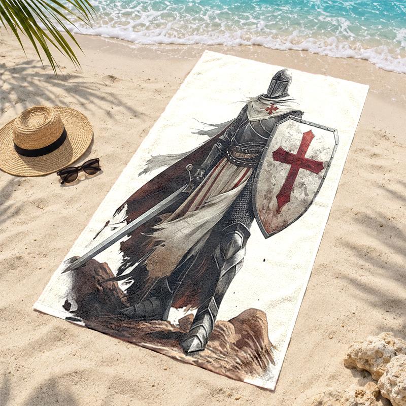Crusaders Microfiber Beach Towel Quick Dry Sand Free Lightweight Beach Towels for Travel Swimming Camping